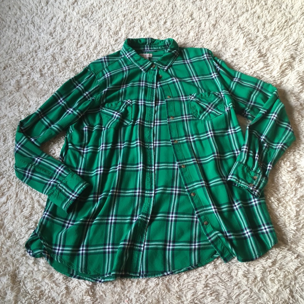 🍉3/$15 MERONA Long Sleeve Button Down - Plaid